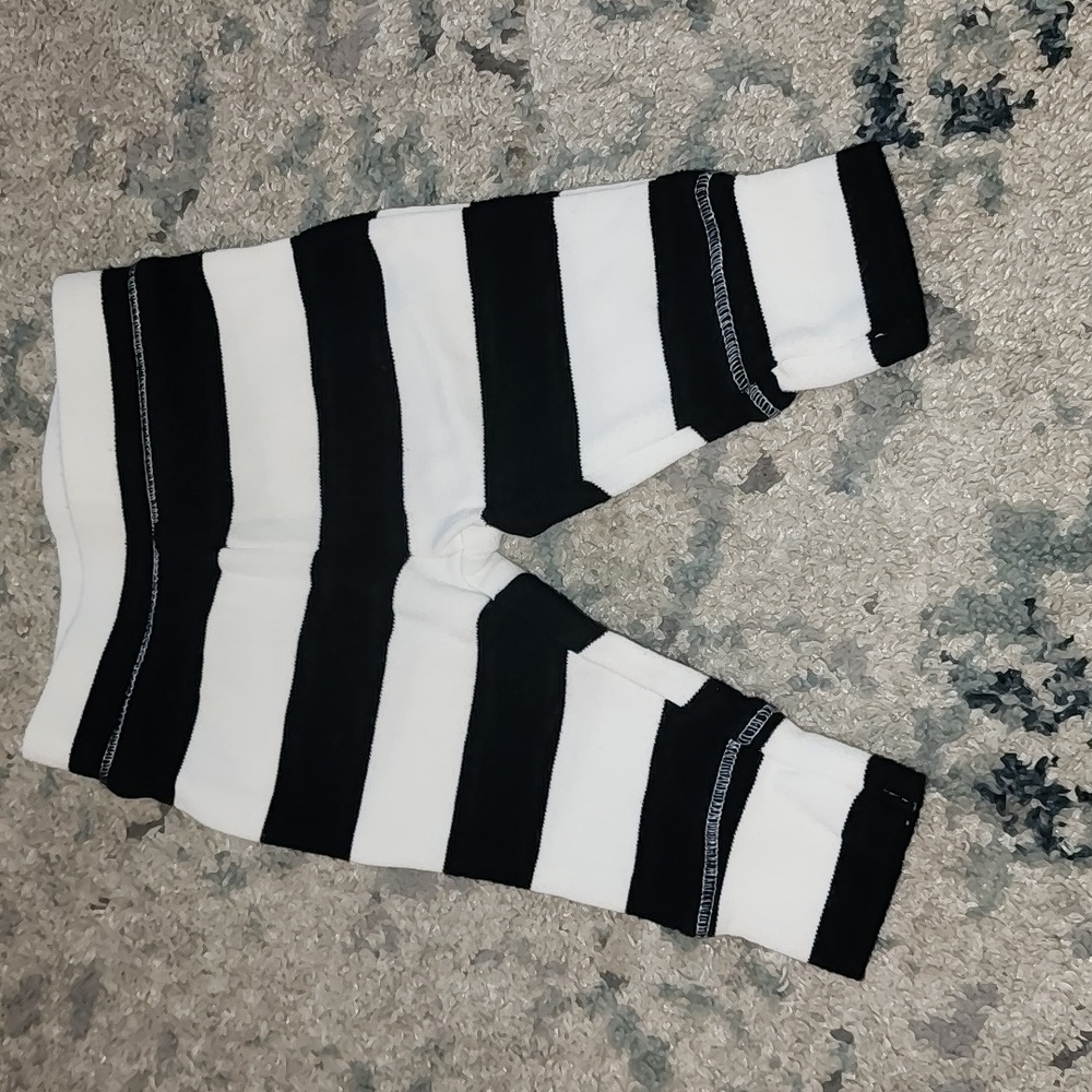 Cloud Island Black and White Baby Pants